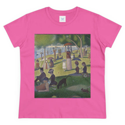 A Sunday on La Grande Jatte by Georges Seurat Women's Midweight Cotton Tee