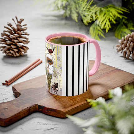 Wrapped in Elegance Colorful Mugs (11oz, 15oz)
