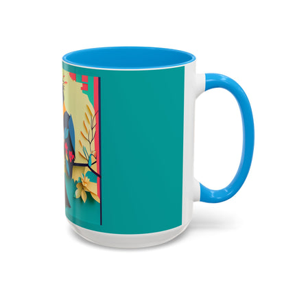Curious Crow Colorful Mugs (11oz, 15oz)