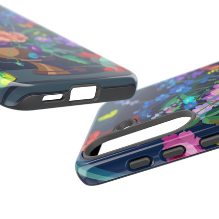 Midnight Floral Reverie Phone Case – Vibrant Bloom & Enchanted Beauty