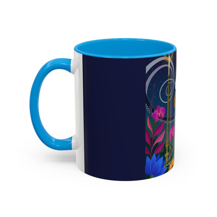 The Lady Of The Starlit Candles Colorful Mugs – Art Deco Theatrical Romance