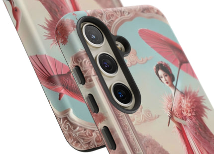 Petals, Porcelain, and Flamingos Phone Cases