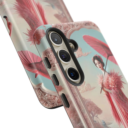 Petals, Porcelain, and Flamingos Phone Cases
