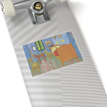 The Bedroom by Vincent van Gogh Kiss-Cut Stickers (4 Sizes)