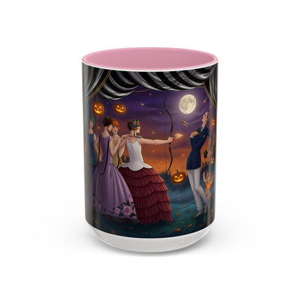 🏹🎃 Cupid's Arrow At Pumpkin Moon Manor Colorful Mug – Romantic Halloween Charm