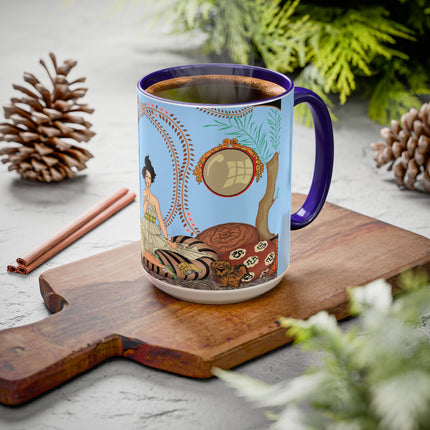 Minuit … ou l’appartement à la mode by George Barbier Colorful Mugs (11oz, 15oz)