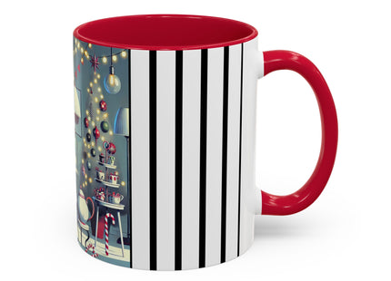 Whimsical Christmas Tea Party Colorful Mugs (11oz, 15oz)