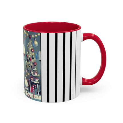 Whimsical Christmas Tea Party Colorful Mugs (11oz, 15oz)