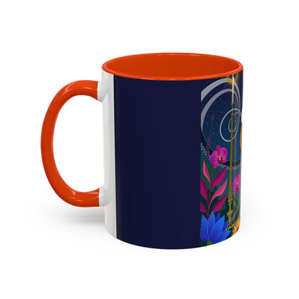 The Lady Of The Starlit Candles Colorful Mugs – Art Deco Theatrical Romance