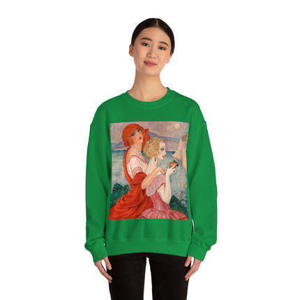 Sur la Route d'Anacapri by Gerda Wegener Heavy Blend™ Crewneck Sweatshirt