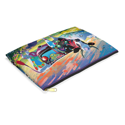 Cyber Glitch Cow Pencil Case