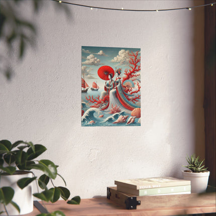 Ladies by the Quiet Sea Matte Vertical Posters