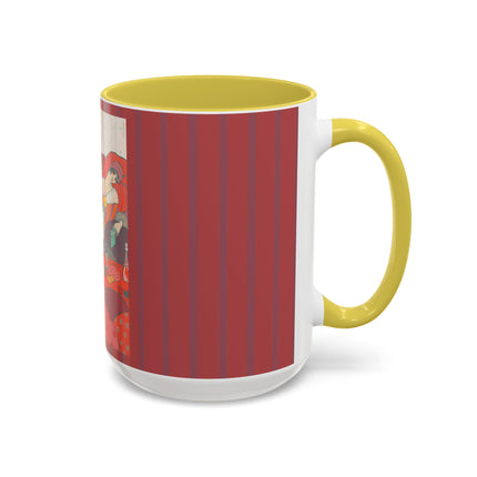 Les Coussins by Georges Lepape Colorful Mugs (11oz, 15oz)