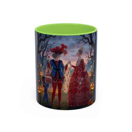 ♥️🎃 The Queen Of Hearts Halloween Masquerade Colorful Mug – Royal Halloween Fantasy