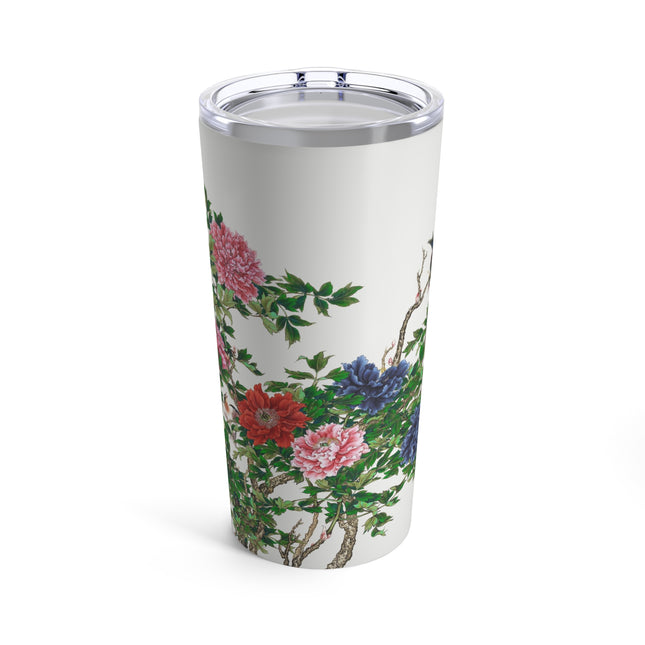Peonies and Birds by Okamoto Shuki Tumbler 20oz