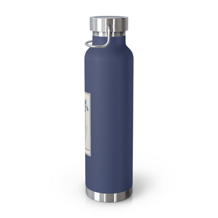 Iris, Iris sibirica by Anselmus Boëtius de Boodt Copper Vacuum Insulated Bottle, 22oz
