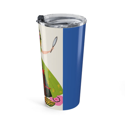 Lady with the Golden Fish 20oz Tumbler – Whimsical Fashion & Playful Fantasy
