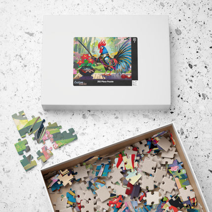 Cyberpunk Rooster Puzzle (110, 252, 520-piece)