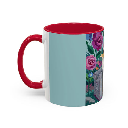 The Lady Of The Garden Tea Colorful Mugs – Art Deco Floral Elegance
