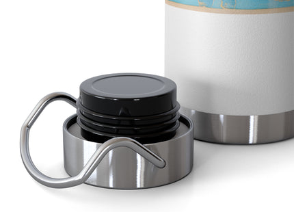 Reproduction of S-Spiral Frieze by Emile Gilliéron Copper Vacuum Insulated Bottle, 22oz