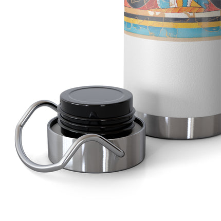 Reproduction of S-Spiral Frieze by Emile Gilliéron Copper Vacuum Insulated Bottle, 22oz