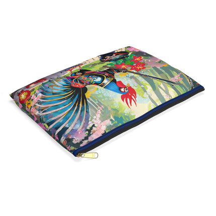 Cyberpunk Rooster Pencil Case