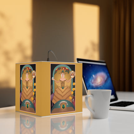 June & Pearl, Alexandrite Zodiac Light Cube Lamp