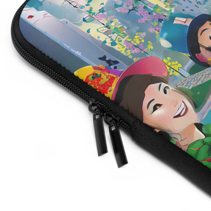 Cyber Punk Robots Laptop Sleeve