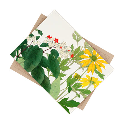 Clerodendrum & Rudbeckia by Tanigami Kônan Ceramic Tile