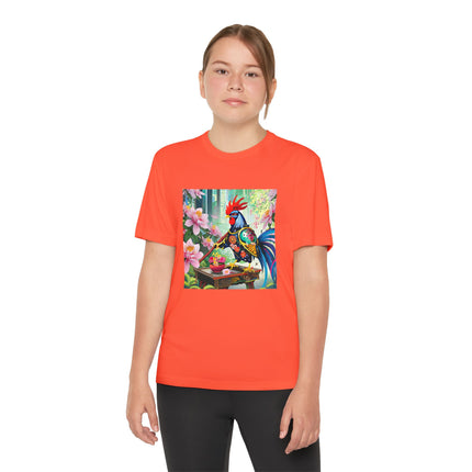 Cyberpunk Rooster Youth Competitor Tee