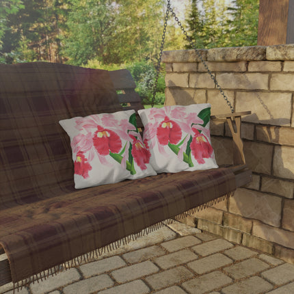 Cattleya Gigas by Jean Jules Linden Outdoor Pillows