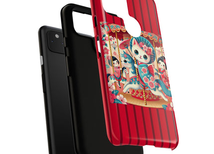 Geisha Kitten's Enchanted Carousel Phone Cases