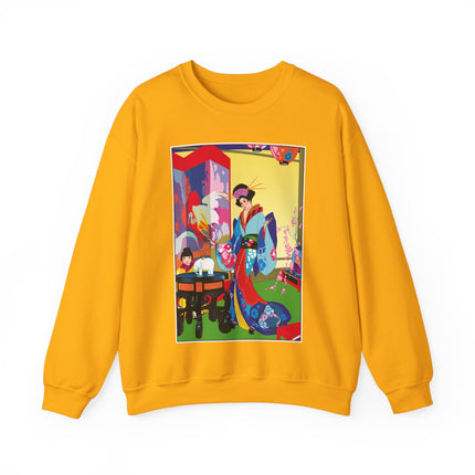 A Timeless Journey by Umberto Brunelleschi Heavy Blend™ Crewneck Sweatshirt