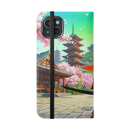 🦊⚔️ Cyberpunk Panda Samurai Flip Case – Futuristic Honor & Kitsune Spirit