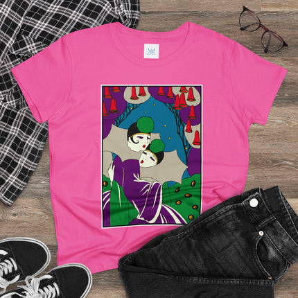 Two Pierrots Women's Midweight Cotton Tee