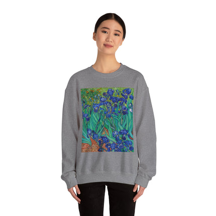 Irises by Vincent Van Gogh Heavy Blend™ Crewneck Sweatshirt