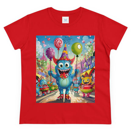 Monster Parade Madness Women's Midweight Cotton Tee