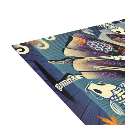 Skeleton Kabuki Performer Postcards (envelopes included) - Bundles of 10, 30, 50 Pieces