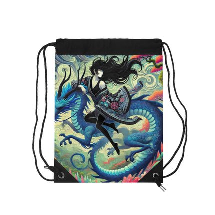 Mystic Guardian of the Sky Drawstring Bag