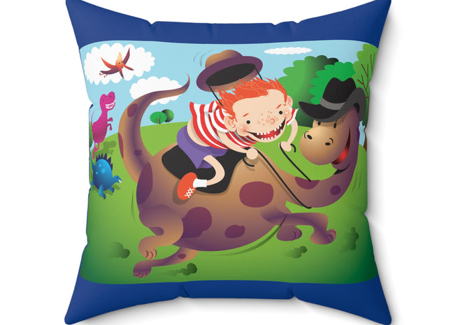 Rip-Roaring Fun Spun Polyester Square Pillow