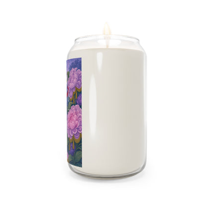 🌸🎭 The Lavender Masquerade Garden Scented Soy Candle – Art Deco Floral Elegance