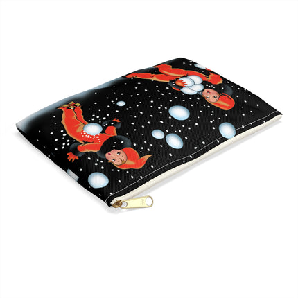 A Festive Snowball Accessory Pouch