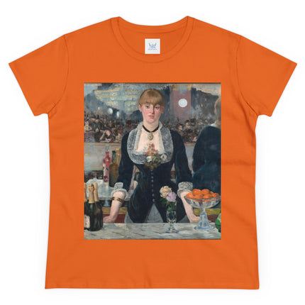 A Bar at the Folies-Bergère by Edouard Manet Women's Midweight Cotton Tee