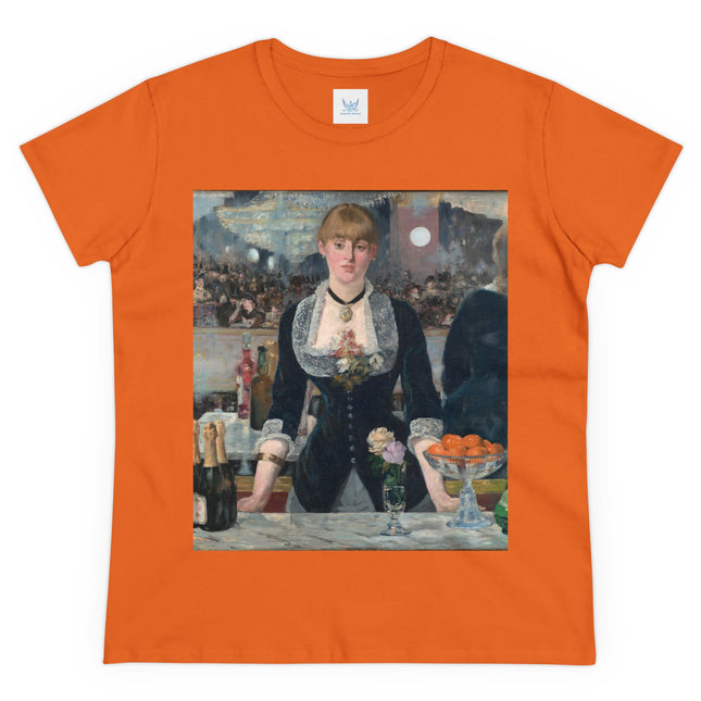 A Bar at the Folies-Bergère by Edouard Manet Women's Midweight Cotton Tee