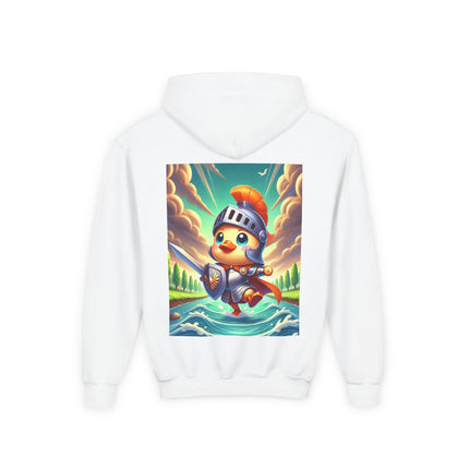 Valiant Duck Youth Hooded Sweatshirt – Courage, Adventure & Playful Heroism