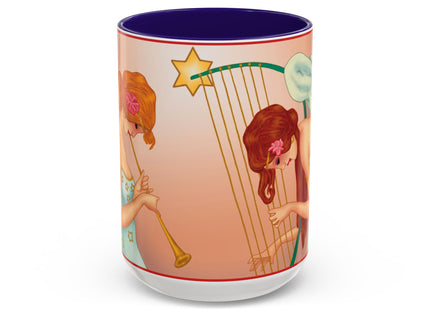 Heavenly Angel Duet Colorful Mugs (11oz, 15oz)