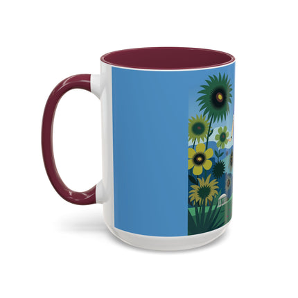 The Secret Language Of Flowers Colorful Mugs – Art Deco Botanical Elegance