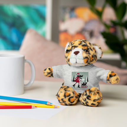 Red Sled & Curious Cats Stuffed Animals with Tee