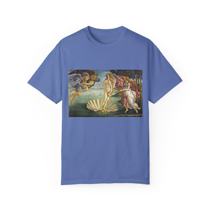 Birth of Venus by Sandro Botticelli Unisex Garment-Dyed T-shirt