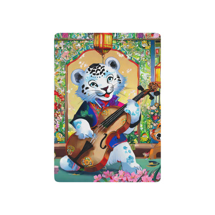 Melodies of the Snow Lion Cub Playing Cards